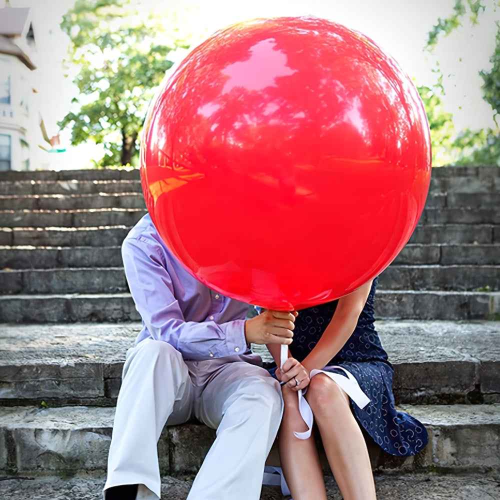 8pcs Red Enormous Latex Party Balloon, 18Inch Large Latex Party Round Helium Balloon, for Wedding, Birthday, Valentine'S Day, Engagement, Anniversary, Festival Party Decoration, New Year Party Decoration