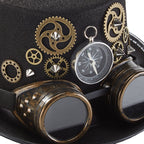 Heavy Metal Gear Compass Magic Hat Party Decor Goggles Hat by My Store