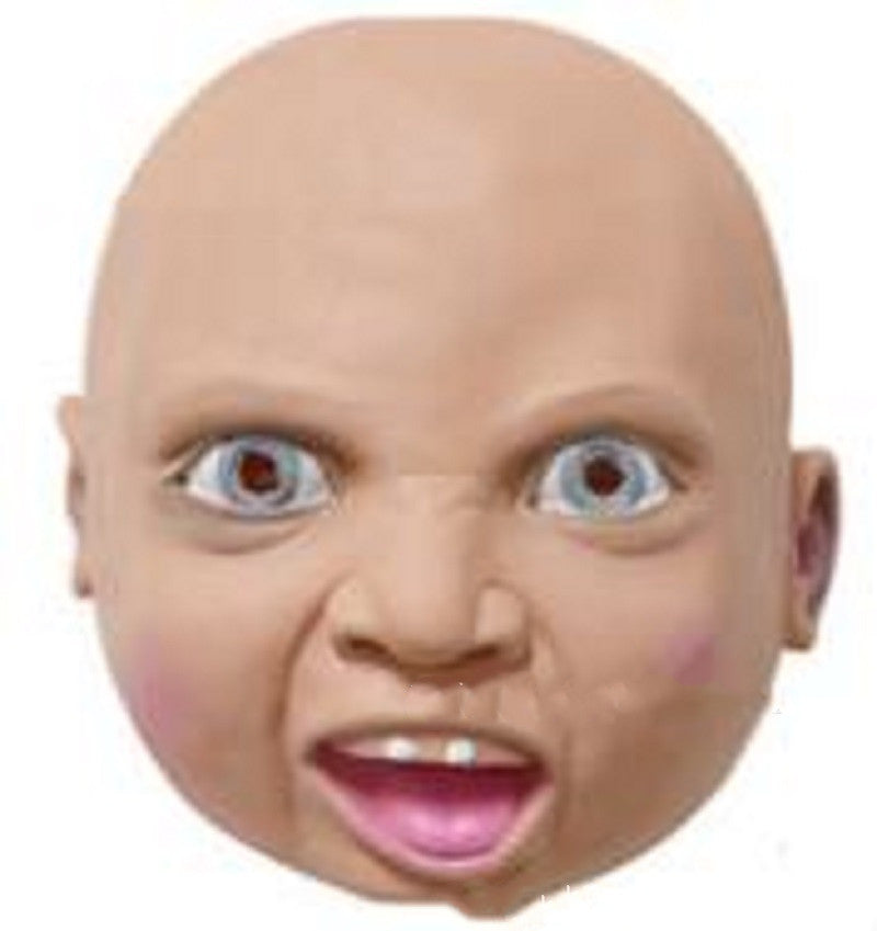 Crying Mask Funny S Y Angry Baby Face Latex Mask Headgear Halloween by Baby Joy