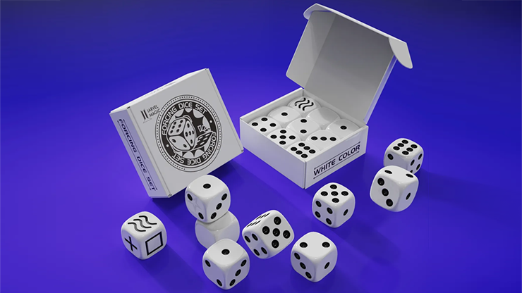 Forcing Dice Set by IARVEL Magic (White) by Murphy's Magic Supplies, Inc.