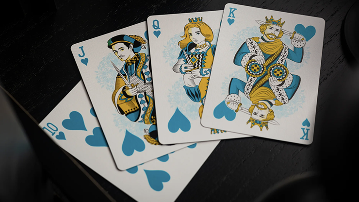 Bicycle Cool Blue Neon Rider Back Playing Cards by Murphy's Magic Supplies, Inc.