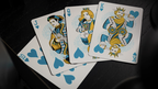 Bicycle Cool Blue Neon Rider Back Playing Cards by Murphy's Magic Supplies, Inc.