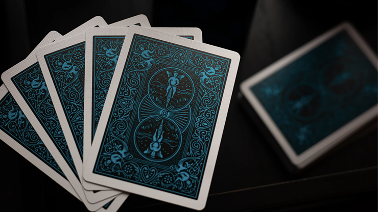 Bicycle Cool Blue Neon Rider Back Playing Cards by Murphy's Magic Supplies, Inc.