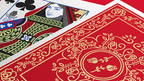 Red Roses Gold Foil Playing Cards (Fully Marked) by Murphy's Magic Supplies, Inc.