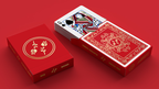 Red Roses Gold Foil Playing Cards (Fully Marked) by Murphy's Magic Supplies, Inc.