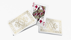 Black Roses White Gold Foil Playing Cards by Murphy's Magic Supplies, Inc.