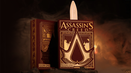 Assassin's Creed Legacy Version 2 Garnet (Hidden Blade Black) Playing Cards by Murphy's Magic Supplies, Inc.
