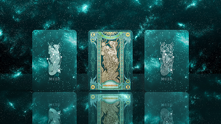 Zodiac (Aquarius) Luminous Edition Playing Cards by TCC by Murphy's Magic Supplies, Inc.