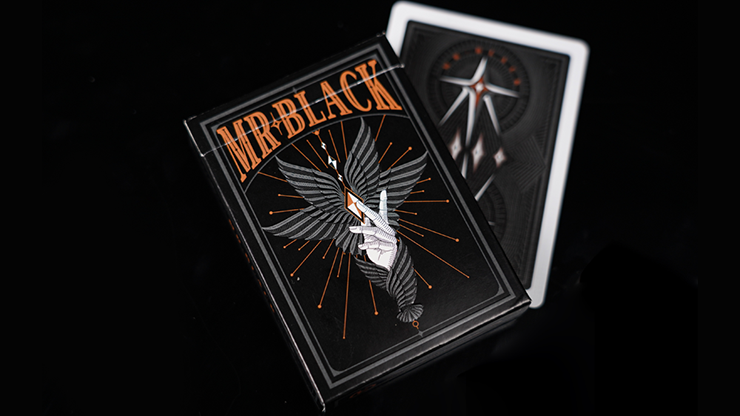 Mr. Black V1 (Black) Playing Cards by Murphy's Magic Supplies, Inc.