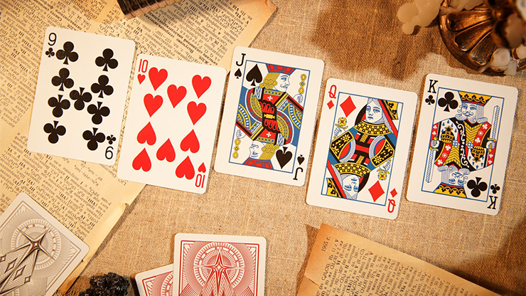Mr. Black V2 (Red) Playing Cards by Murphy's Magic Supplies, Inc.
