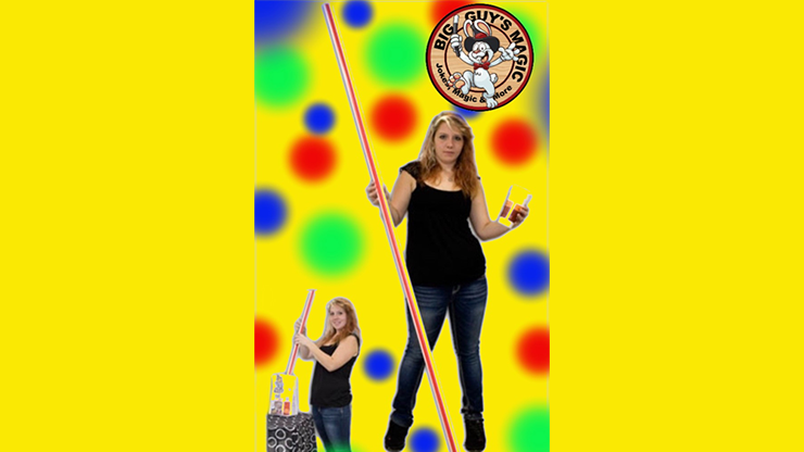 Appearing Straw - 8 Foot By Big Guys Magic by Murphy's Magic Supplies, Inc.