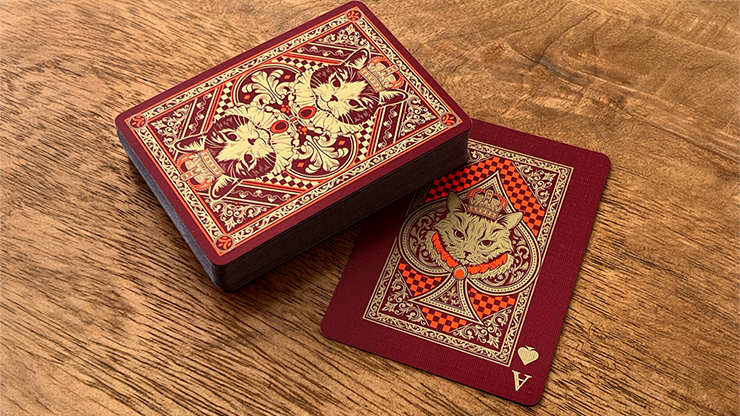 Neko Royal Red Playing Cards by Murphy's Magic Supplies, Inc.