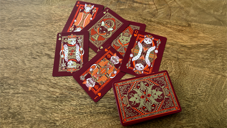 Neko Royal Red Playing Cards by Murphy's Magic Supplies, Inc.