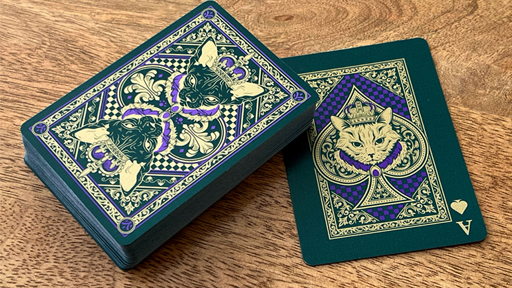 Neko Royal Green Playing Cards by Murphy's Magic Supplies, Inc.