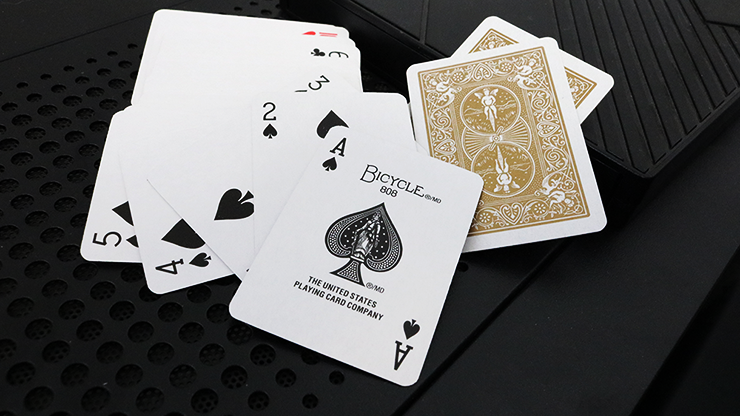 Mini Bicycle Cards (Gold) by Murphy's Magic Supplies, Inc.