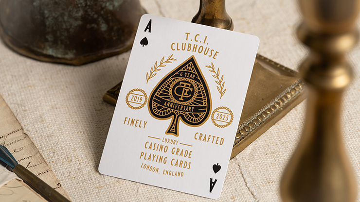 TCI Clubhouse (White) Playing Cards by Murphy's Magic Supplies, Inc.