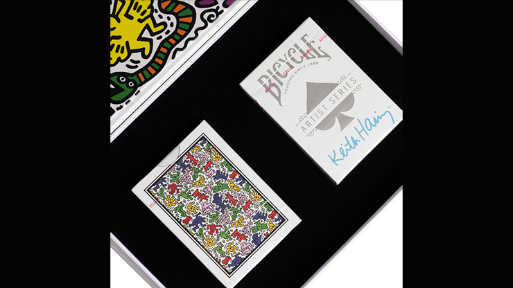 Bicycle Keith Haring (Box Set Red and Blue) Playing Cars by US Playing Cards by Murphy's Magic Supplies, Inc.
