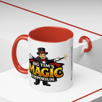 Magic Logo Coffee Mug — "Big Tim's Magic Emporium" Accent Mug (11/15oz) by Printify
