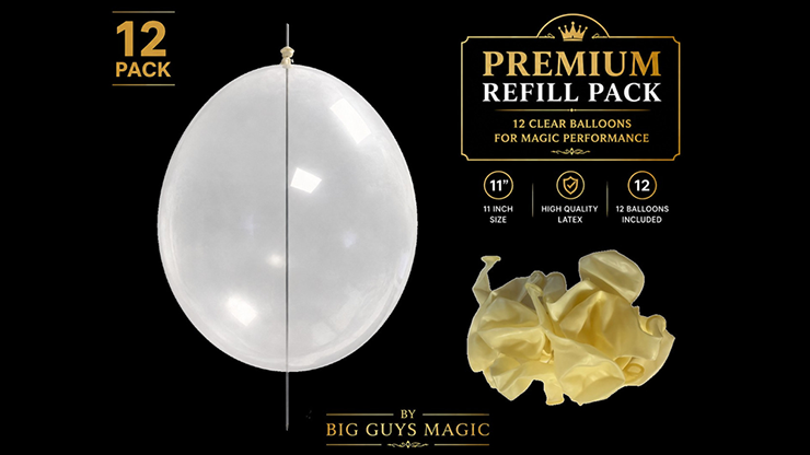 Needle Through Balloon Refill Pack (12 Count) by Big Guy's Magic by Murphy's Magic Supplies, Inc.