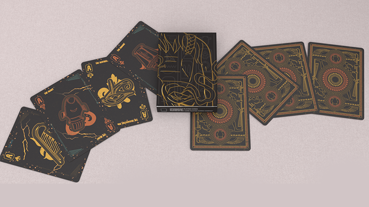 Frankenstein Series Egypt Edition (Gilded) Playing Cards by Murphy's Magic Supplies, Inc.