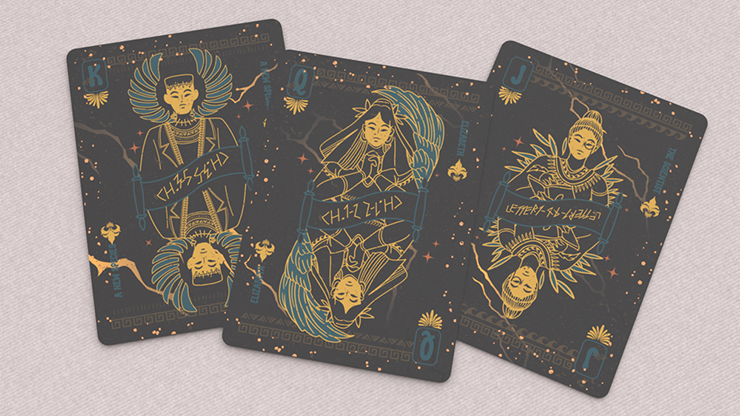 Frankenstein Series Egypt Edition (Gilded) Playing Cards by Murphy's Magic Supplies, Inc.
