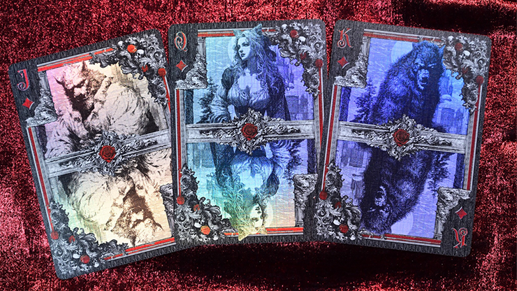 Trinity of Night - Werewolf HOLO Playing Cards by Evokad by Murphy's Magic Supplies, Inc.