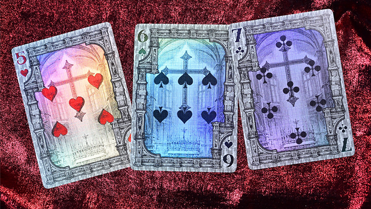 Trinity of Night - Demon Hunter HOLO Playing Cards by Evokad by Murphy's Magic Supplies, Inc.