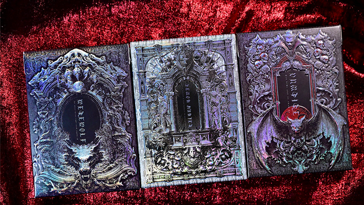 Trinity of Night - Demon Hunter HOLO Playing Cards by Evokad by Murphy's Magic Supplies, Inc.