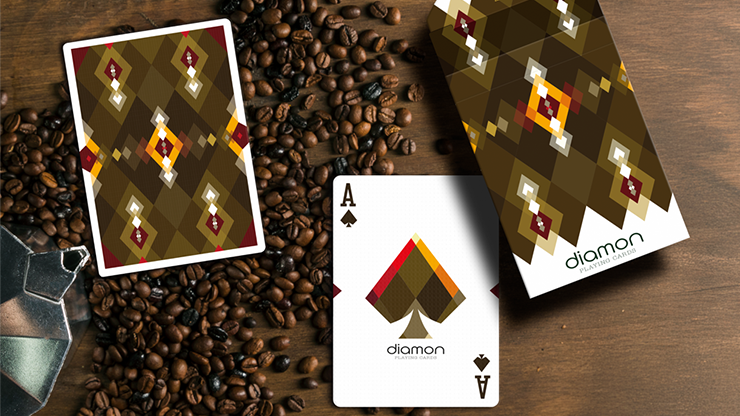 Diamon Playing Cards N° 27 Dark Roast by Dutch Card House Company by Murphy's Magic Supplies, Inc.