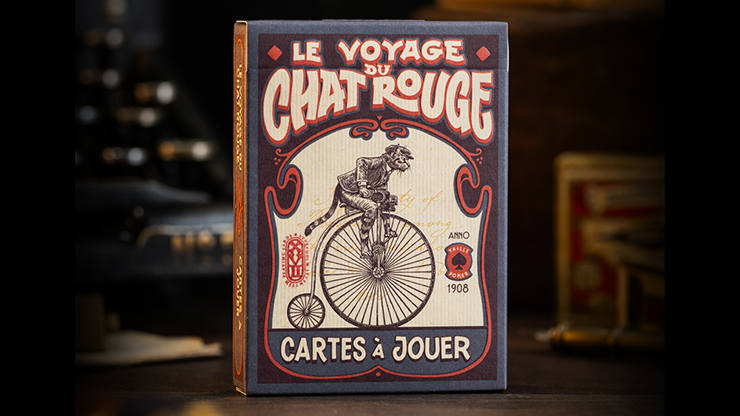 Le Voyage Du Chat Rouge Playing Cards by Stockholm17 by Murphy's Magic Supplies, Inc.