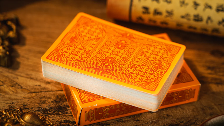 Ancient Relics Seat Playing Card by 52 Muse (Orange) by Murphy's Magic Supplies, Inc.