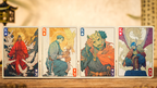 Ancient Relics Seat Playing Card by 52 Muse (Orange) by Murphy's Magic Supplies, Inc.