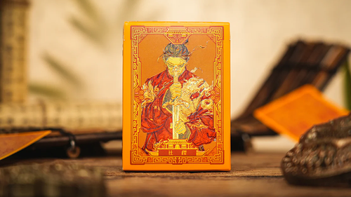 Ancient Relics Seat Playing Card by 52 Muse (Orange) by Murphy's Magic Supplies, Inc.