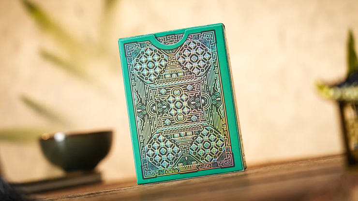 Ancient Relics Culture Playing Card by 52 Muse (Teal) by Murphy's Magic Supplies, Inc.