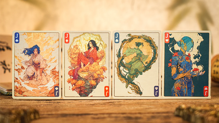 Ancient Relics Culture Playing Card by 52 Muse (Teal) by Murphy's Magic Supplies, Inc.