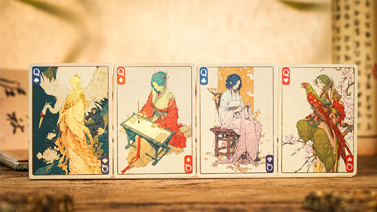 Ancient Relics Culture Playing Card by 52 Muse (Teal) by Murphy's Magic Supplies, Inc.