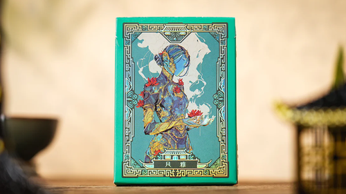 Ancient Relics Culture Playing Card by 52 Muse (Teal) by Murphy's Magic Supplies, Inc.