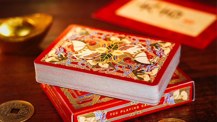 Year of the Horse (Red) Playing Cards by TCC Fashion by Murphy's Magic Supplies, Inc.