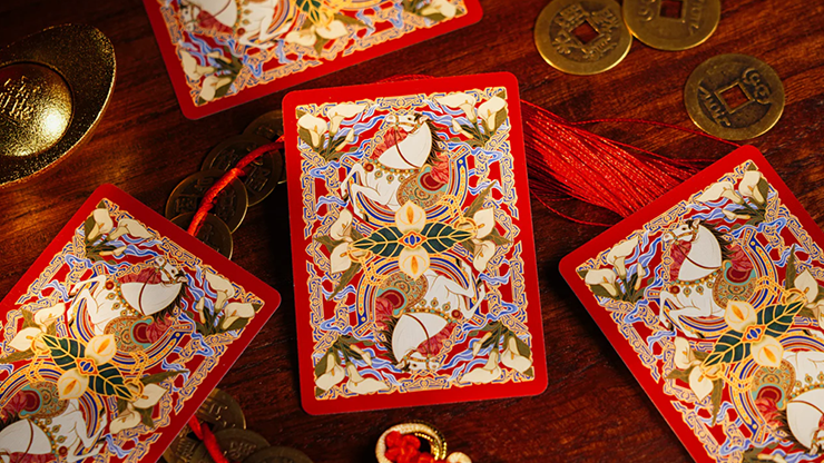 Year of the Horse (Red) Playing Cards by TCC Fashion by Murphy's Magic Supplies, Inc.