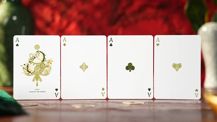 Year of the Horse (Green) Playing Cards by TCC Fashion by Murphy's Magic Supplies, Inc.