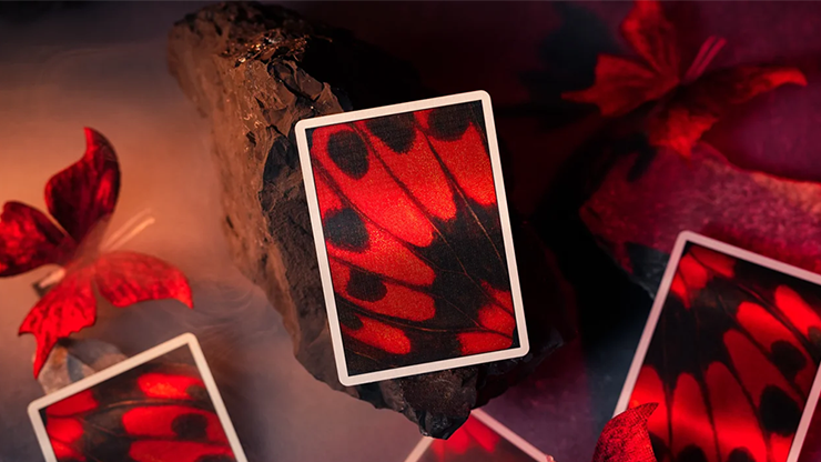 Morpho V2 (Carmine / Red) Playing Cards by TCC Fashion by Murphy's Magic Supplies, Inc.