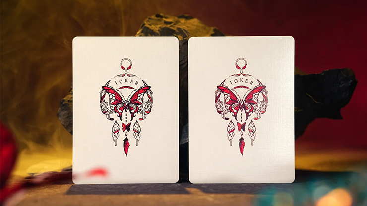 Morpho V2 (Carmine / Red) Playing Cards by TCC Fashion by Murphy's Magic Supplies, Inc.