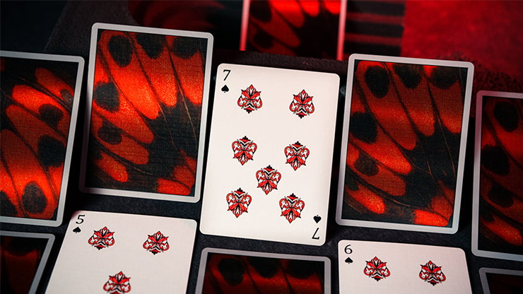 Morpho V2 (Carmine / Red) Playing Cards by TCC Fashion by Murphy's Magic Supplies, Inc.