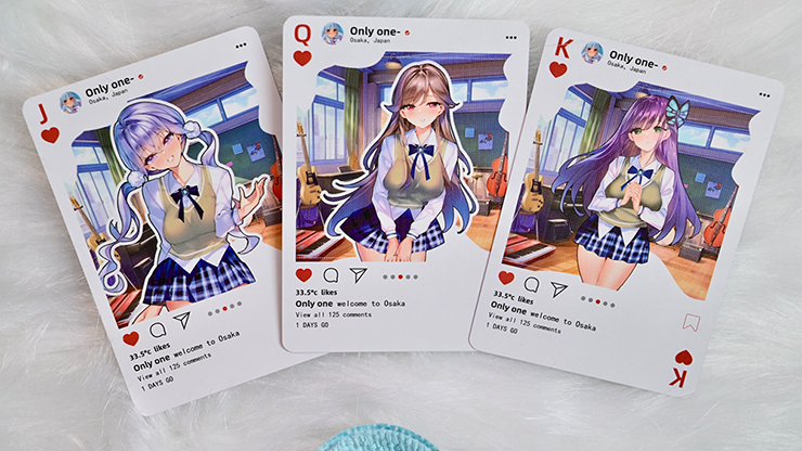 Sweet Cosplay Show - Azure Summer Playing Cards by Murphy's Magic Supplies, Inc.