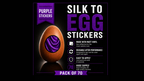 Silk to Egg Stickers (Purple) Pack of 70 by Murphy's Magic Supplies, Inc.