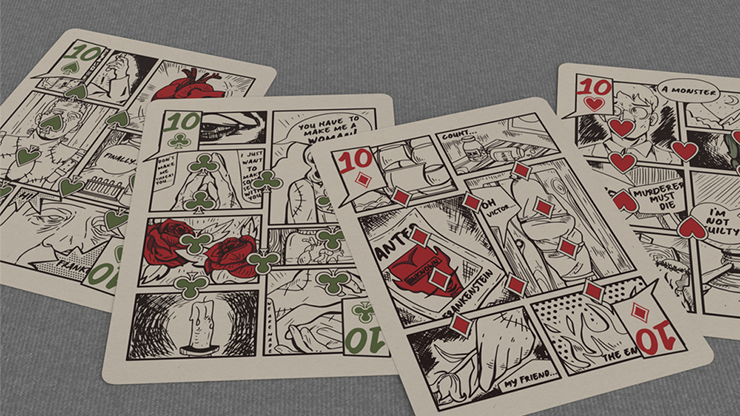 Frankenstein Series Comic Edition (Gilded) Playing Cards by Murphy's Magic Supplies, Inc.