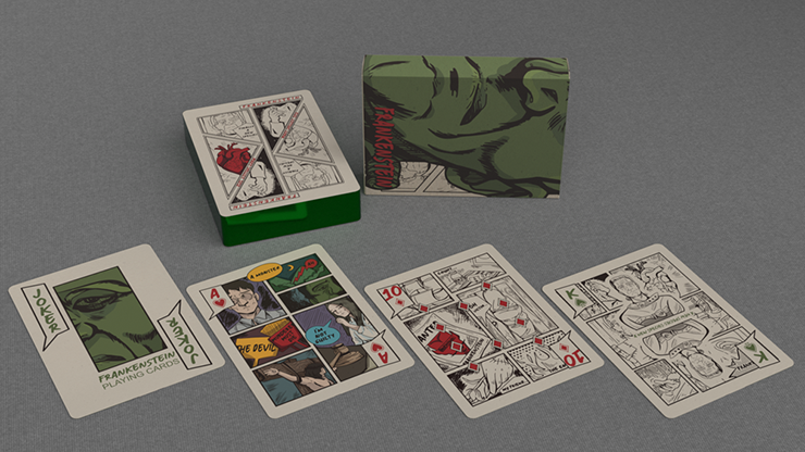 Frankenstein Series Comic Edition (Gilded) Playing Cards by Murphy's Magic Supplies, Inc.