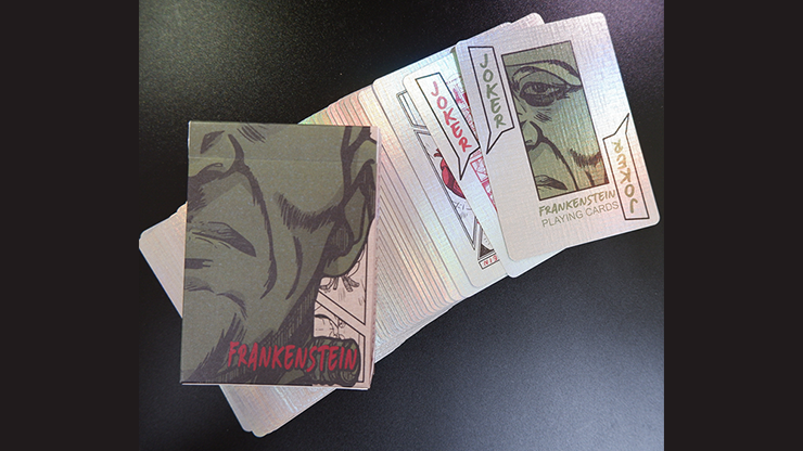 Frankenstein Series Holographic Comic Edition (Gilded) Playing Cards by Murphy's Magic Supplies, Inc.