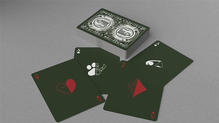 Schrodinger's Cat: Alive Green Edition Playing Cards by Murphy's Magic Supplies, Inc.