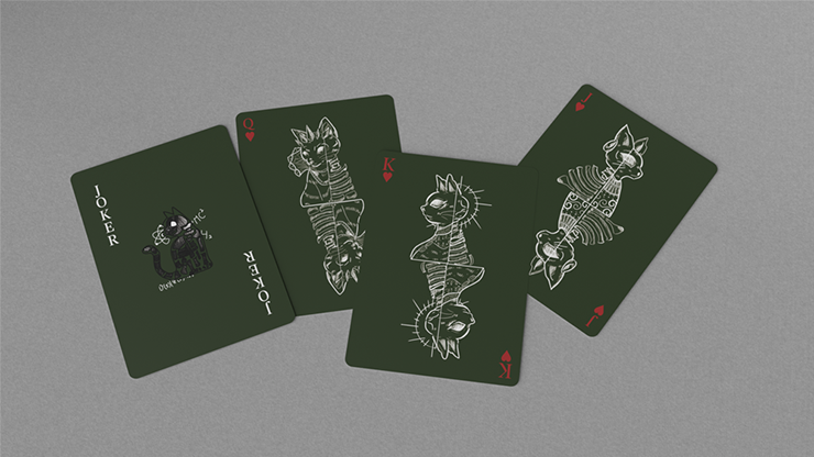 Schrodinger's Cat: Alive Green Edition Playing Cards by Murphy's Magic Supplies, Inc.